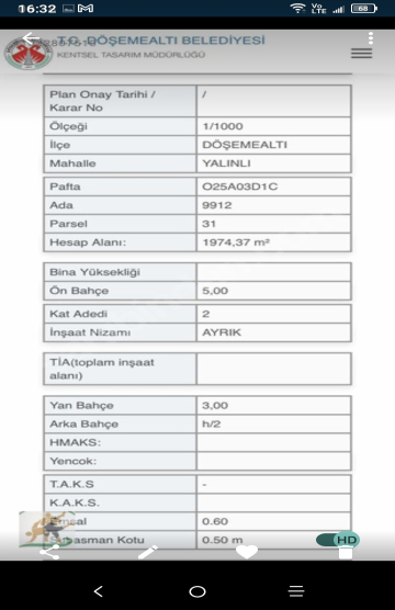 DÖŞEMEALTI YALINLI MAHALLESİ PROJEDEN SATILIK 6+1 VİLLA