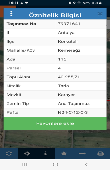KORKUTELİ KEMERAĞZI SATILIK TARLA 90.779 M2